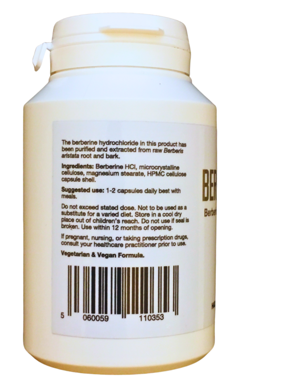 Hadley Wood Healthcare  Berberine HCl 250mg 90's