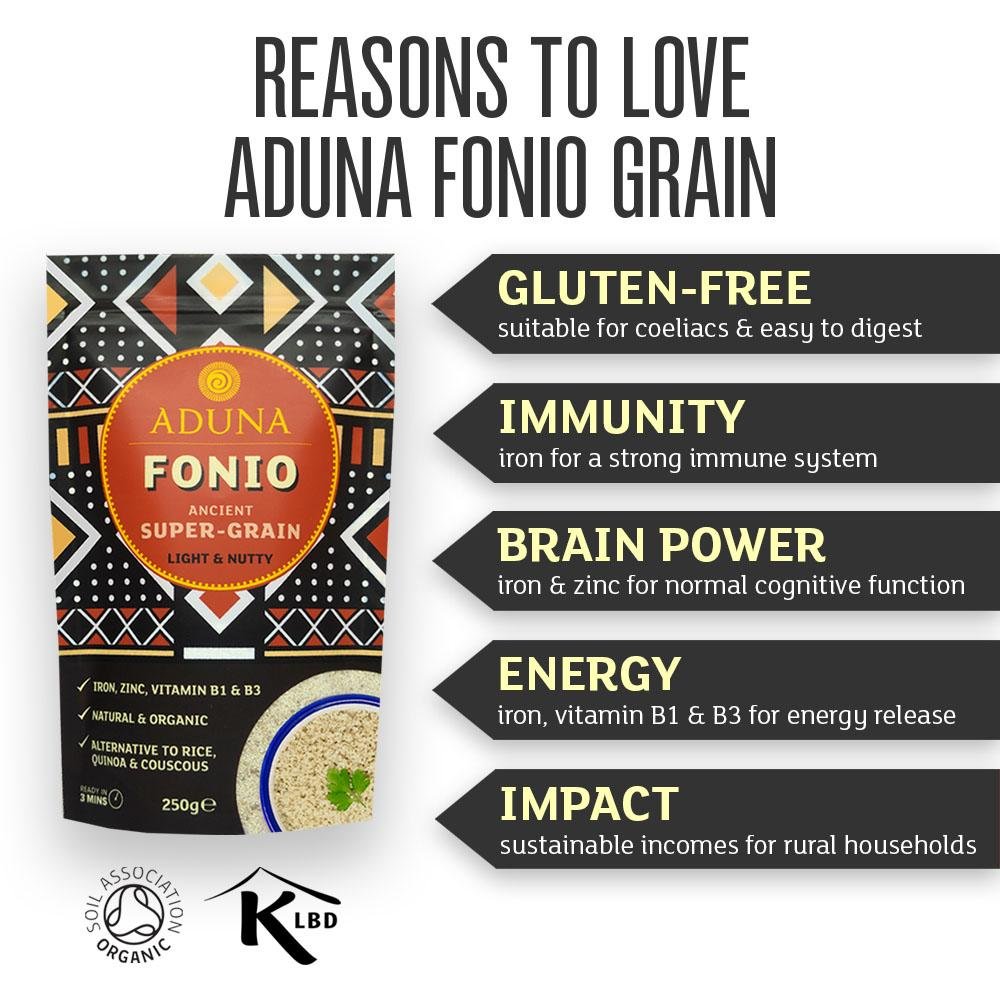 Aduna Fonio Organic Super - Grain 250g by Aduna