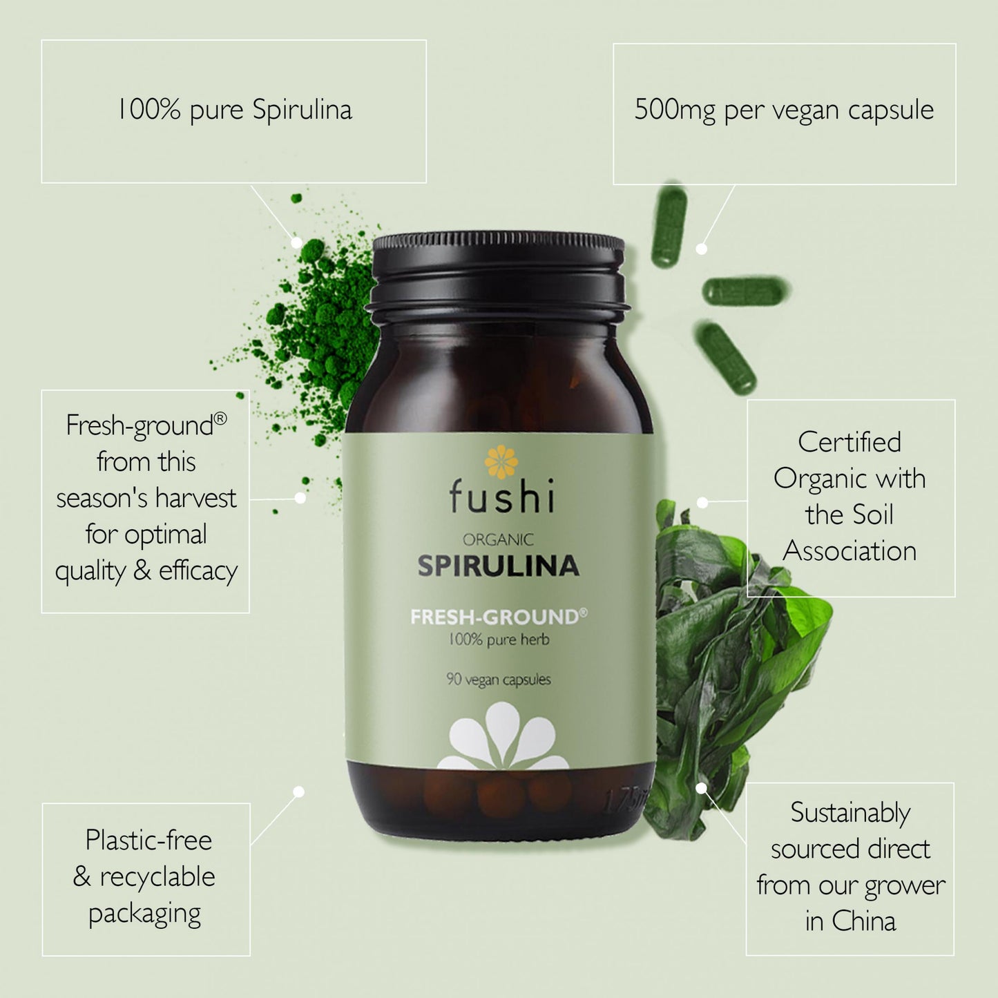 Fushi  Spirulina Organic 90's