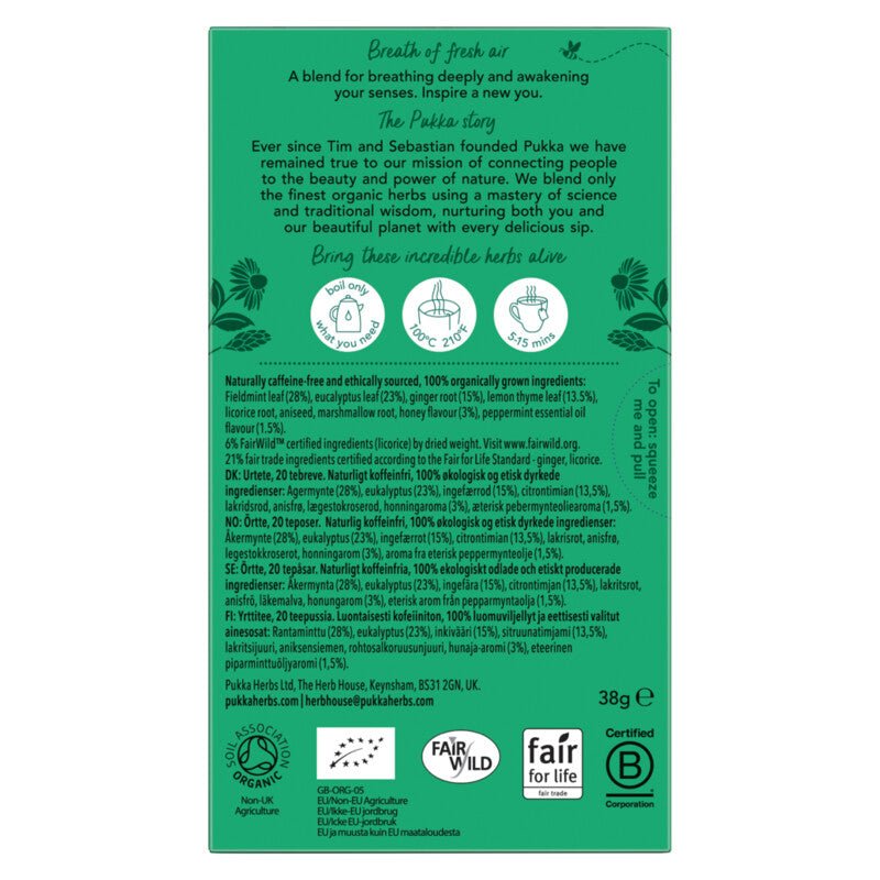 Pukka Herbs Breathe In with Eucalyptus Tea by Pukka Herbs