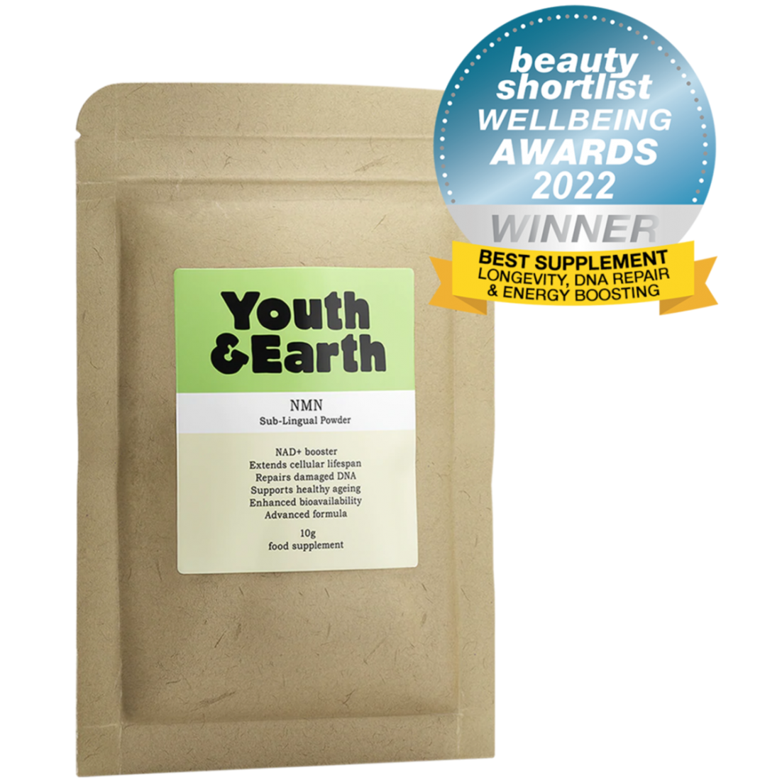 Youth & Earth  NMN Sub-lingual Powder 10g