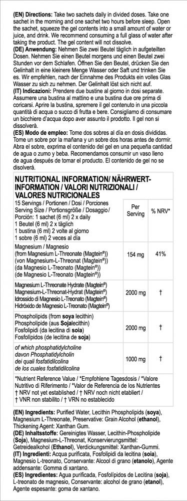 Altrient Liposomal Magnesium L - Threonate 30 Sachets by Altrient