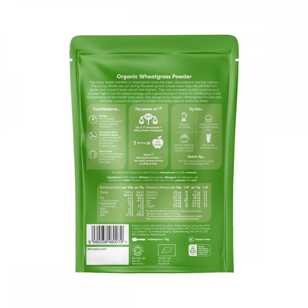 Naturya  Organic Wheatgrass Powder 200g