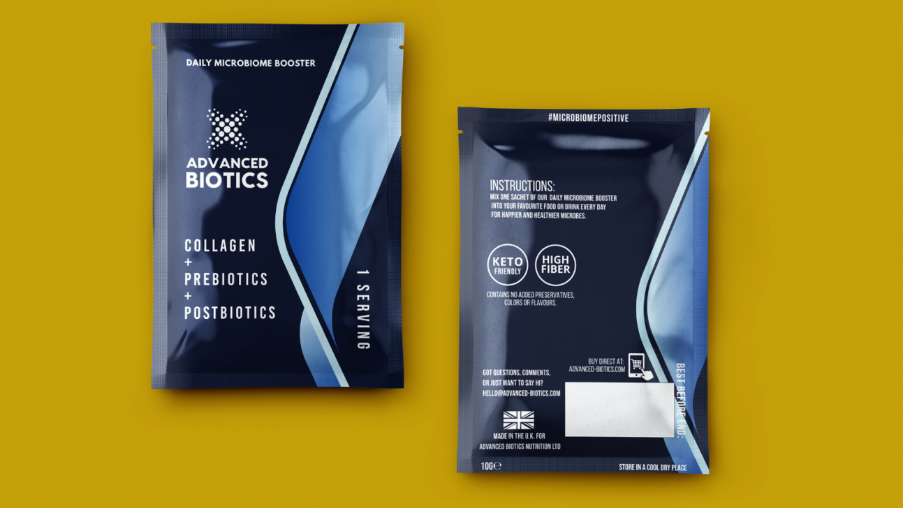 Advanced Biotics  Daily Microbiome Booster 14 Sachets