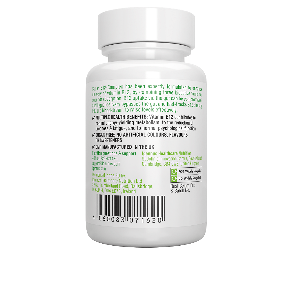 Igennus Super B12 - Complex 1000ug 180's by Igennus