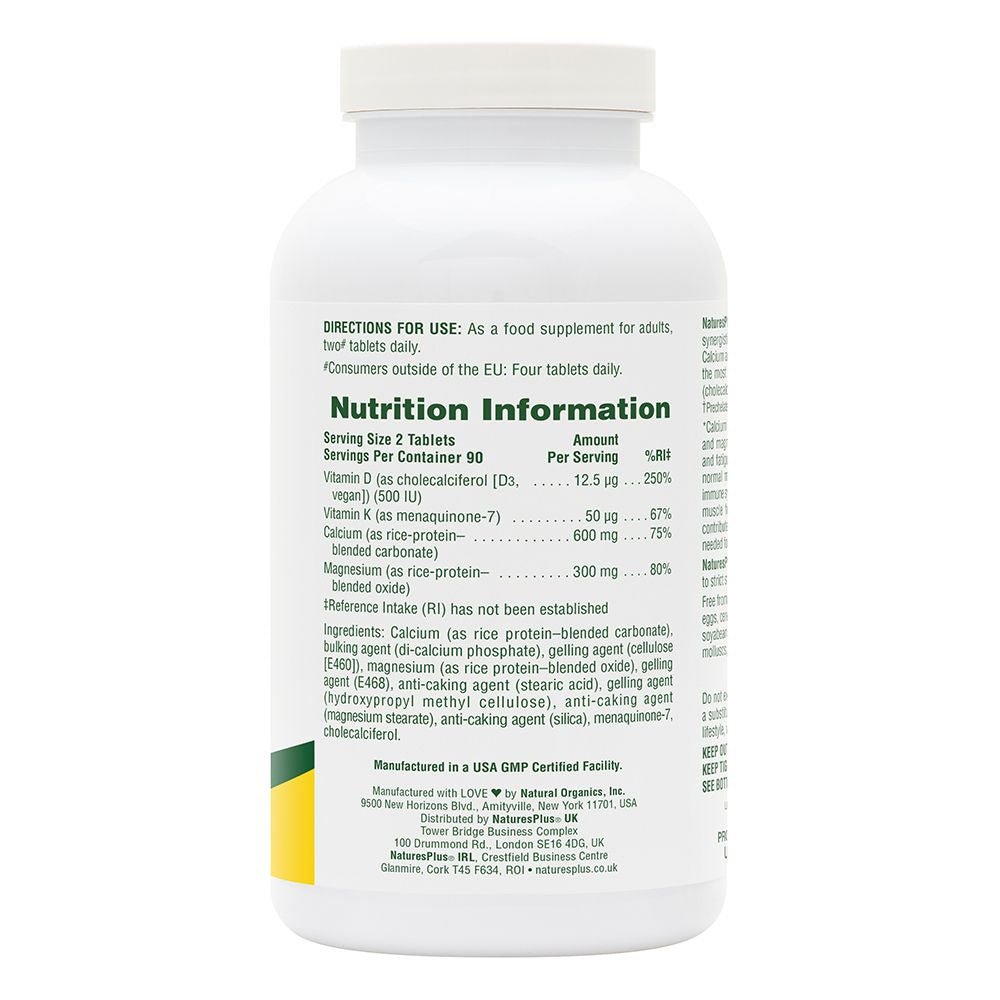 Nature's Plus Cal/Mag/Vit D3 180's by Nature's Plus