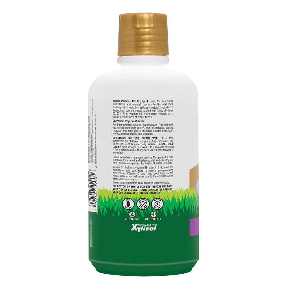Nature's Plus  Multivitamin Liquid GOLD Animal Parade Tropical Berry 900ml