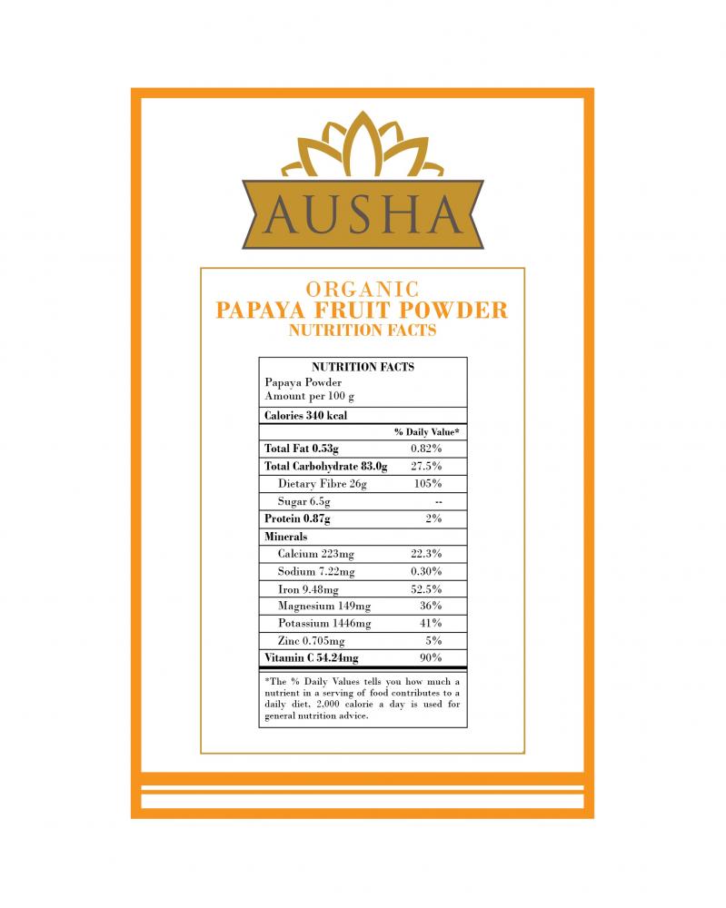 Ausha  Organic Papaya Powder 100g