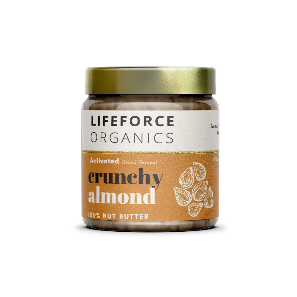 Lifeforce Organics  Activated Crunchy Almond Nut Butter 220g x 6 CASE