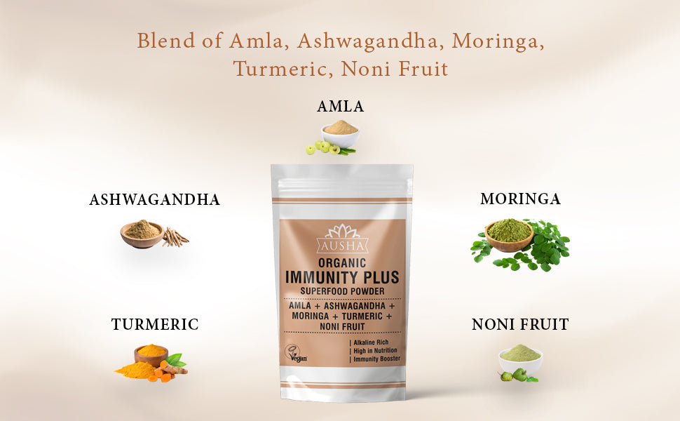 Ausha  Organic Immunity Plus Superfood Powder 200g