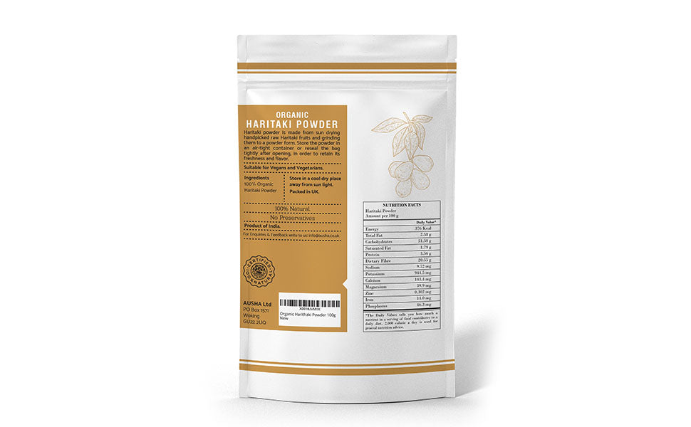 Ausha  Organic Haritaki Powder 100g