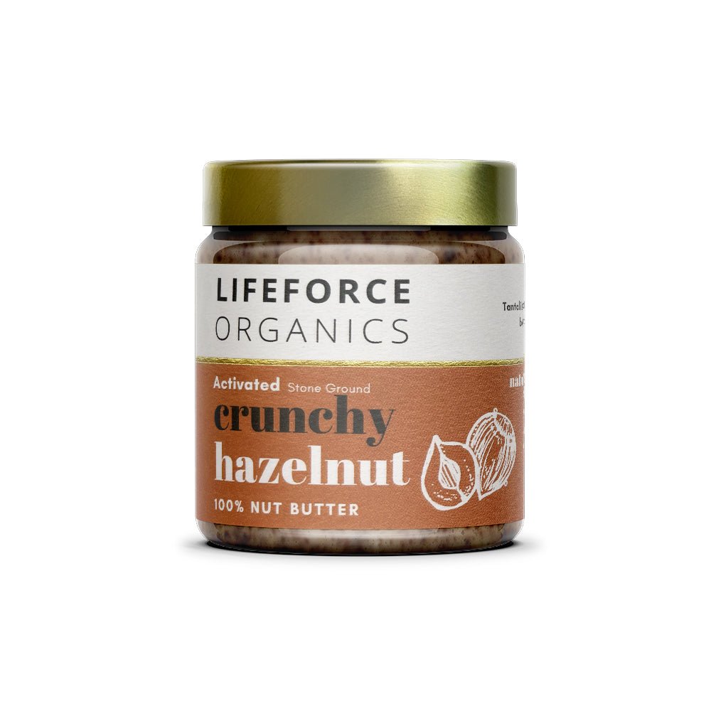Lifeforce Organics Activated Crunchy Hazelnut Butter 220g x 6 CASE by Lifeforce Organics