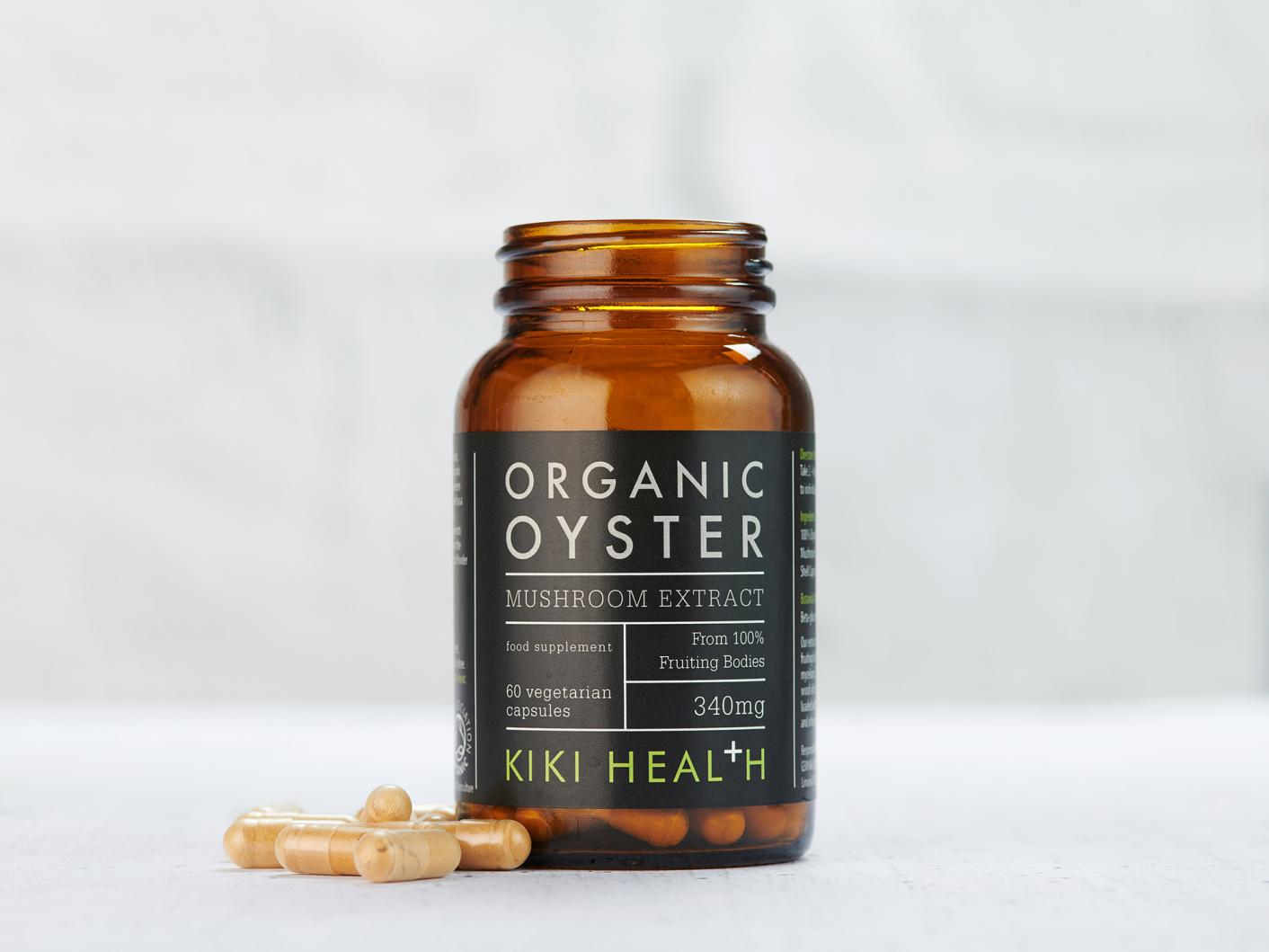 Kiki Health  Organic Oyster Mushroom Extract Capsules 60's