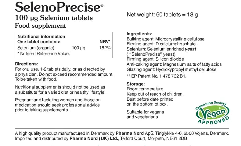 SelenoPrecise 100mcg (60 tablets) - Pharma Nord by PharmaNord