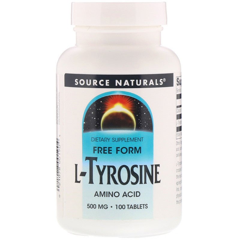 L - Tyrosine, 500 mg, 100 Tablets - Source Naturals by Source Naturals