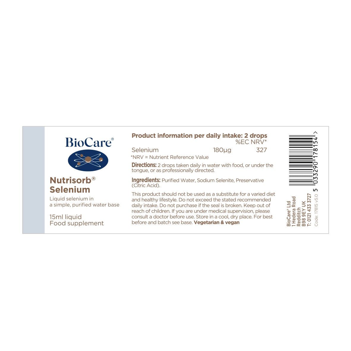 BioCare Nutrisorb Selenium 15ml by BioCare