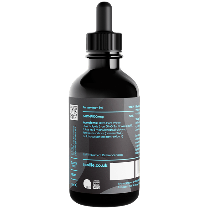 LLF1 Folate 5 - MTHF Liposomal - 60ml - lipolife by Lipolife