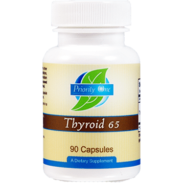 Thyroid 65mg 90 capsules - Priority One Vitamins by Priority One Vitamins