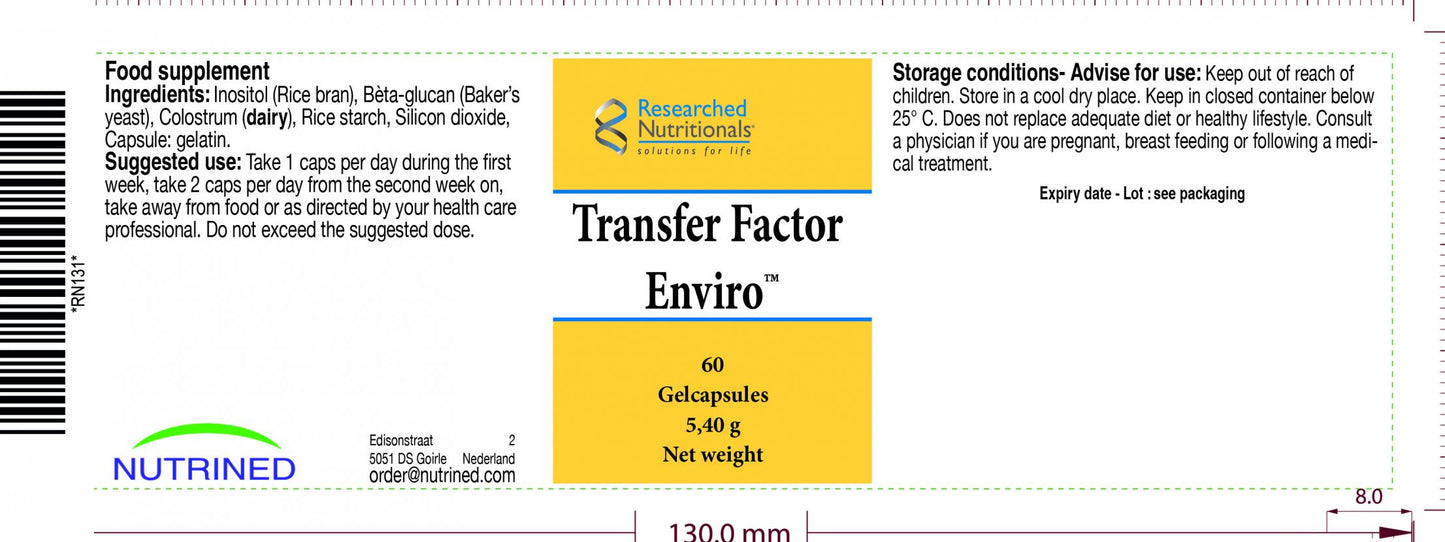 Researched Nutritionals  Transfer Factor Enviro 60's