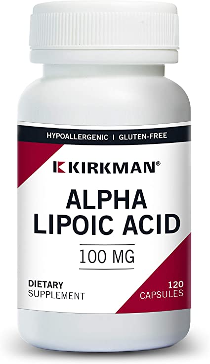 Alpha Lipoic Acid, 100 mg, 120 Capsules - Kirkman Labs (Hypoallergenic) by Kirkman Laboratories