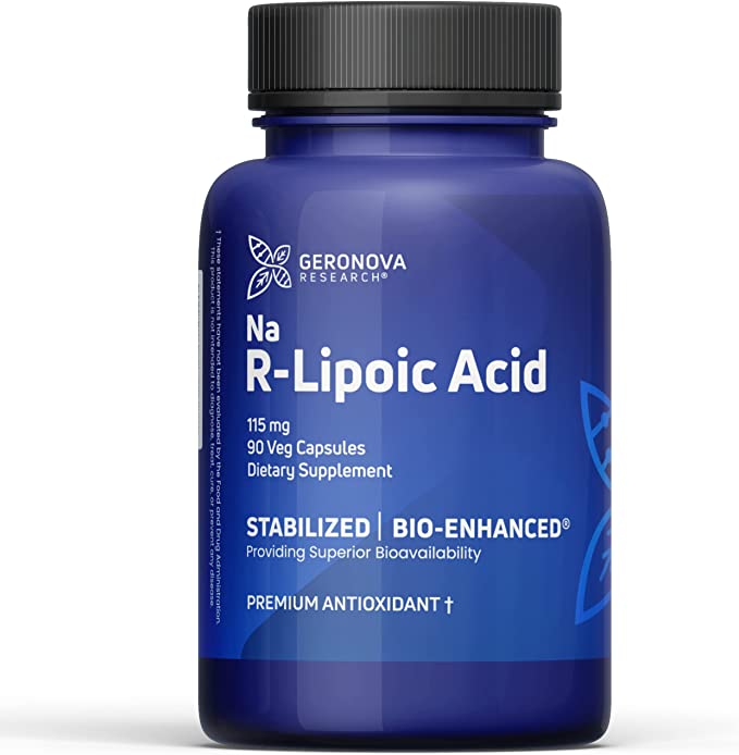 Bio - Enhanced R - Lipoic Acid 115mg, 90 Caps - Geronova Research - BBE 31/10/2025 by Geronova Research
