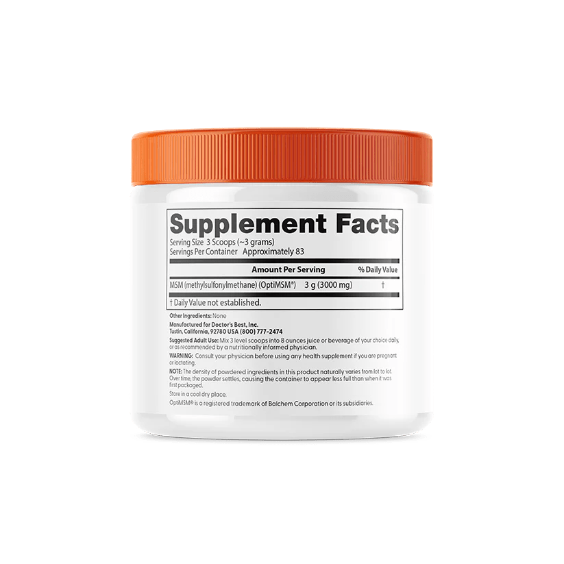 MSM Powder with OptiMSM, 250g Doctors Best by Doctor's Best