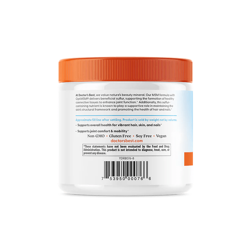 MSM Powder with OptiMSM, 250g Doctors Best by Doctor's Best