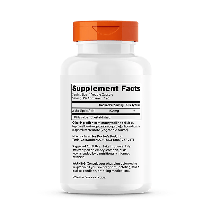Doctor's Best Alpha-Lipoic Acid 150mg, 120 Capsules – Nature's Balance