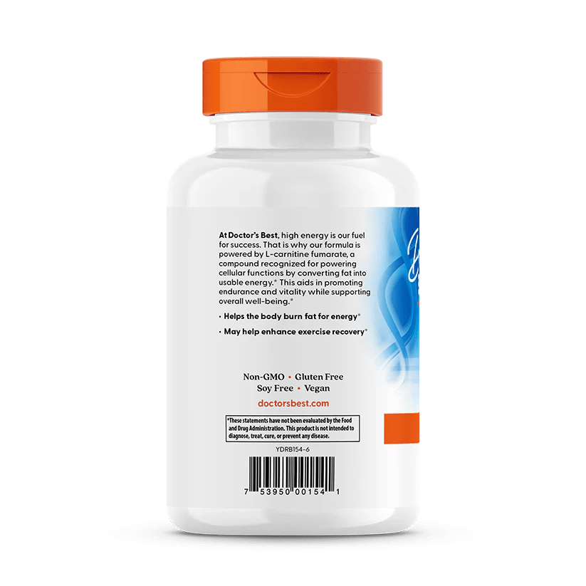 L - Carnitine Fumarate with Biosint Carnitines 855mg, 180 Capsules - Doctor's Best by Doctor's Best