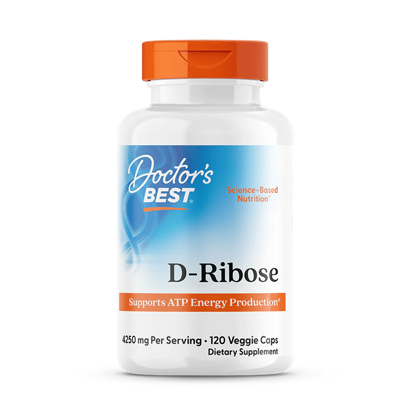 D - Ribose with BioEnergy Ribose 850mg, 120 Capsules - Doctor's Best by Doctor's Best