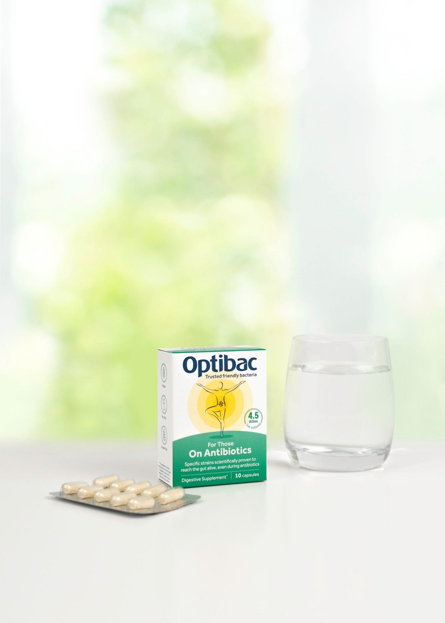 Probiotics For Those On Antibiotics, 10 capsules - OptiBac by OptiBac