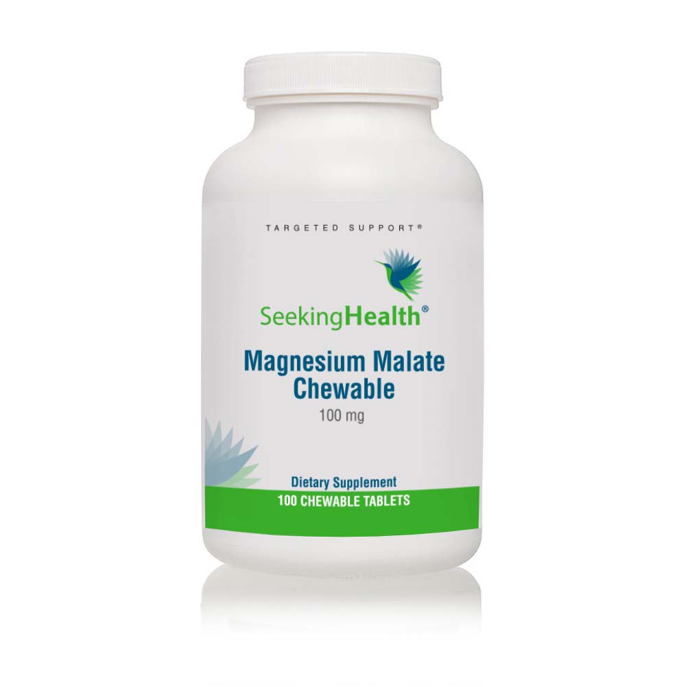 Magnesium Malate Chewable (Active Magnesium) 100 Chewable Tablets - Seeking Health by Seeking Health