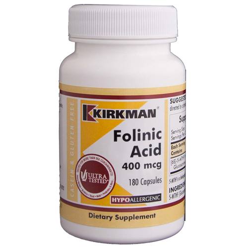 5 - MTHF 400mcg, 180 Capsules - Kirkman Laboratories by Kirkman Laboratories