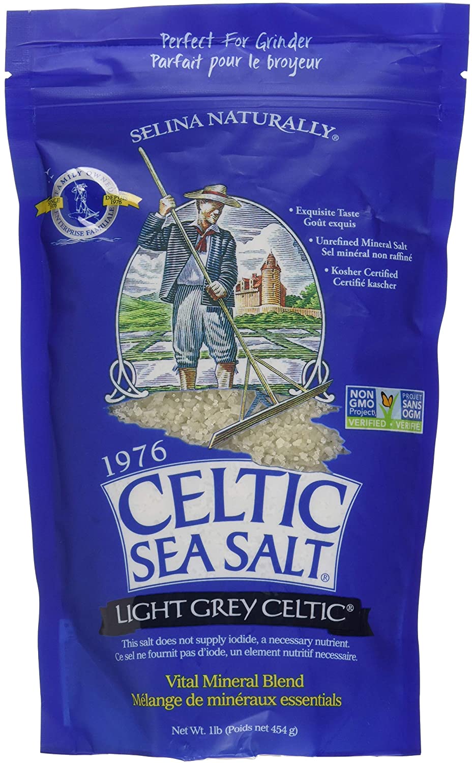 Celtic Sea Salt, 1lb, Light Grey Celtic by Light Grey Celtic