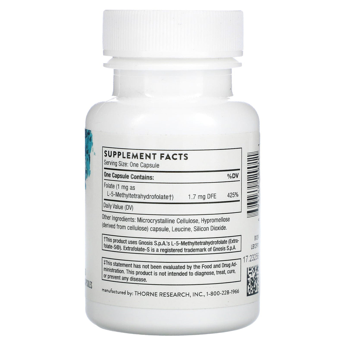 5 - MTHF Methyl Folate (1 mg) 60 Veg Caps Thorne by Thorne
