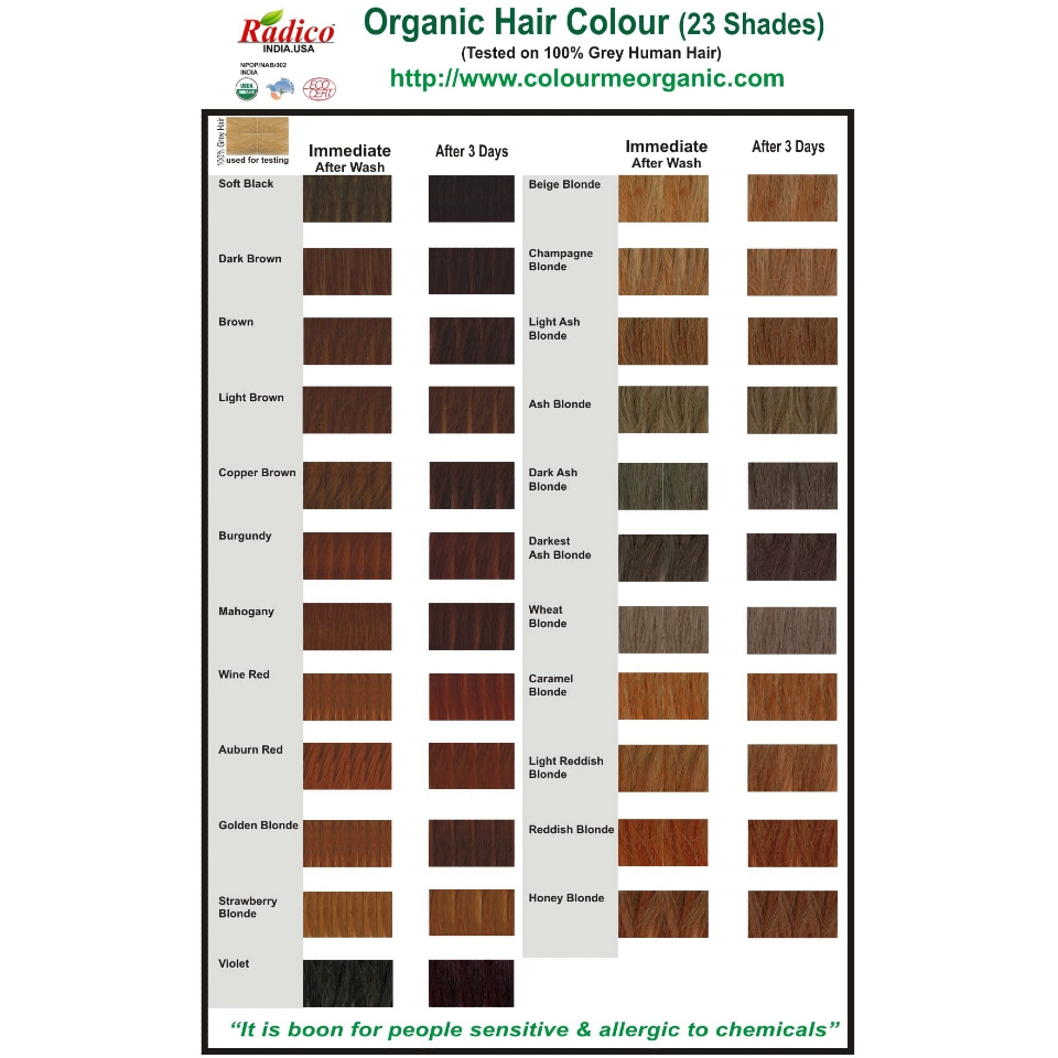 Radico  Organic Hair Colour Dark Brown 100g