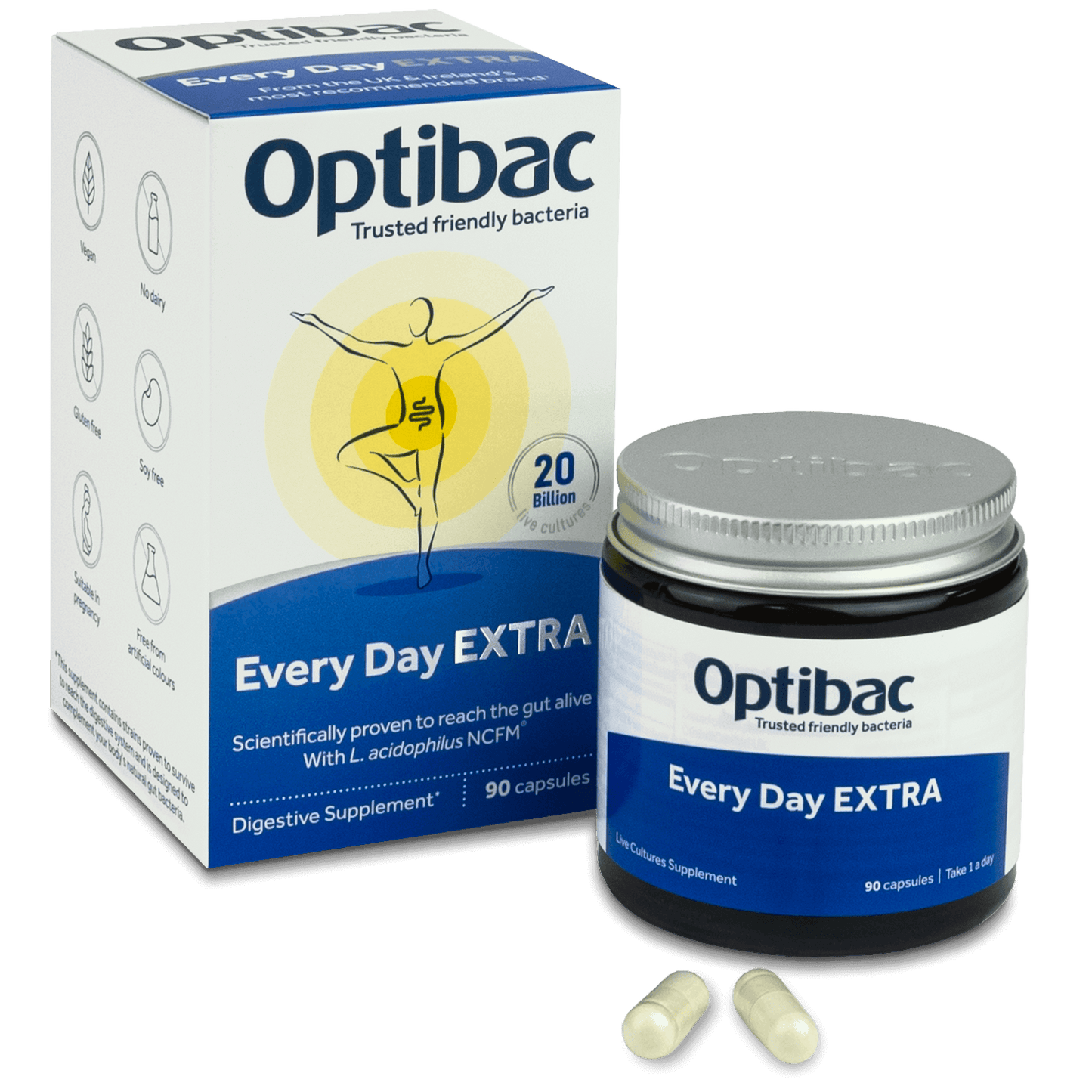 Every Day EXTRA Vegan Probiotic, 90 capsules OptiBac by OptiBac