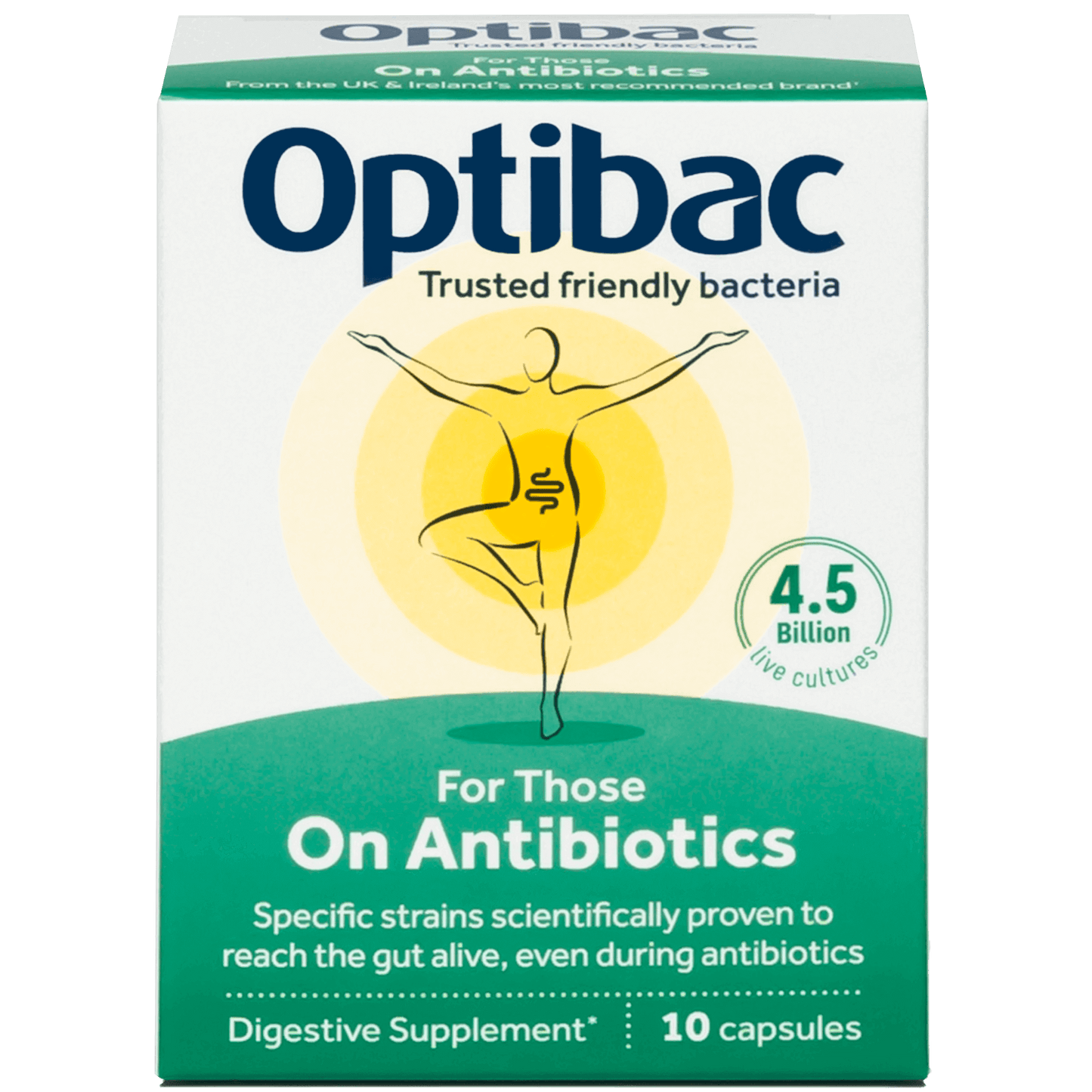 Probiotics For Those On Antibiotics, 10 capsules - OptiBac by OptiBac