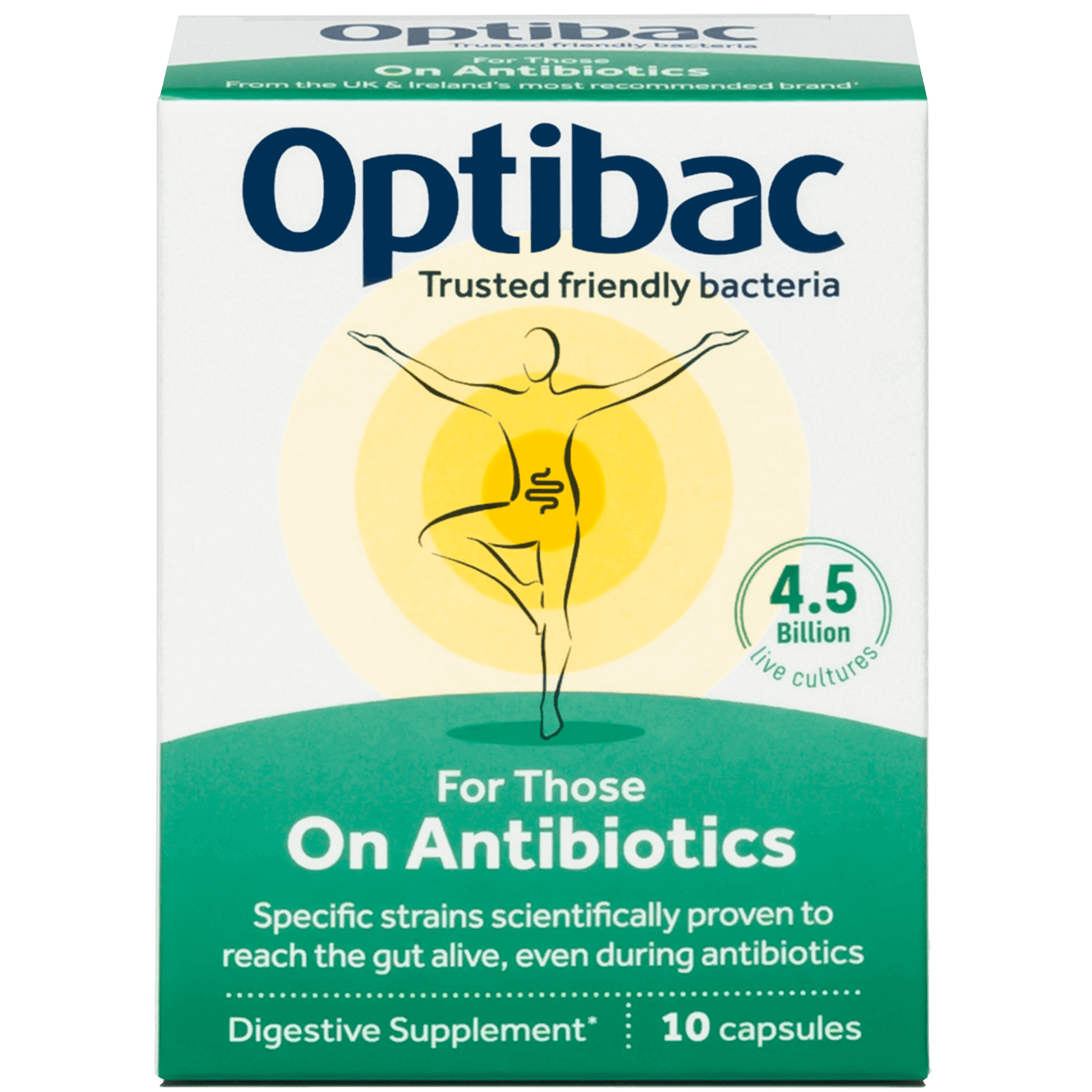 Probiotics For Those On Antibiotics, 10 capsules - OptiBac by OptiBac