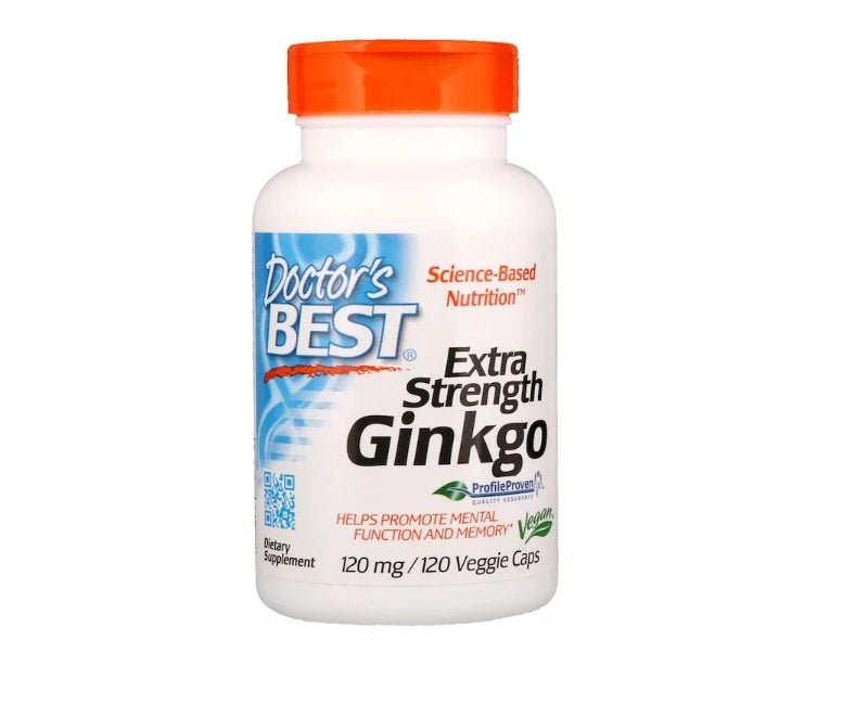 Extra Strength Ginkgo, 120 mg, 120 Veggie Caps - Doctor's Best by Doctor's Best