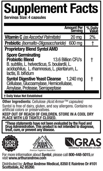 Arthur Andrew Medical Syntol AMD (Advanced Microflora Delivery) - 90 Capsules by Arthur Andrew Medical