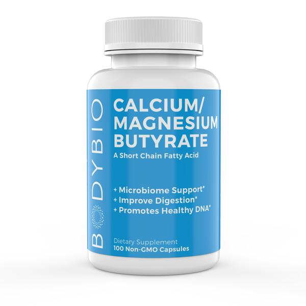 BodyBio Calcium Magnesium Butyrate, 100 caps – Nature's Balance
