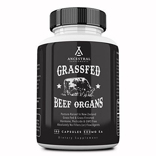 Grassfed Beef Organs, 180 capsules Ancestral Supplements by Ancestral Supplements