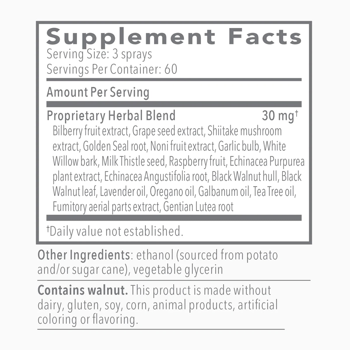 Biocidin Daily Herbal Throat Spray, 30ml - Biocidin Botanicals by Biocidin Botanicals