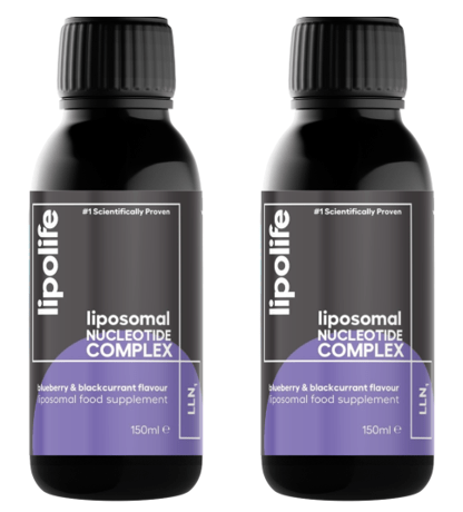 LLN1 Liposomal Nucleotide Complex 150ml (Blueberry & Blackcurrant flavour) – lipolife DOUBLE PACK by Lipolife