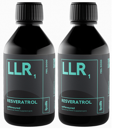 LLR1 Liposomal Resveratrol 240ml – Lipolife DOUBLE PACK by Lipolife