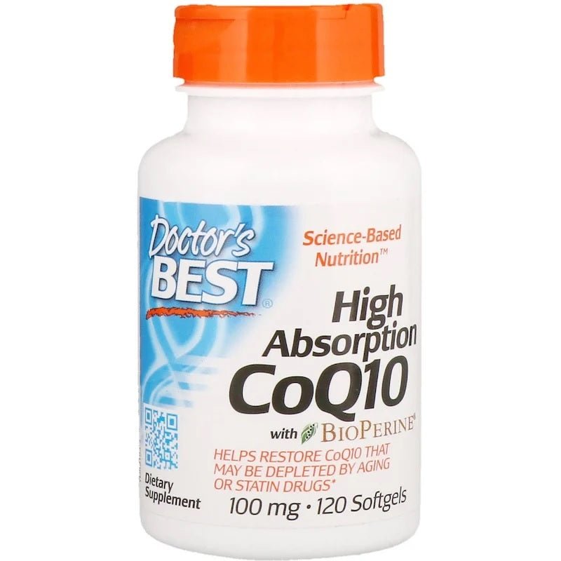 High Absorption CoQ10 with BioPerine 100mg, 120 Softgels - Doctor's Best by Doctor's Best