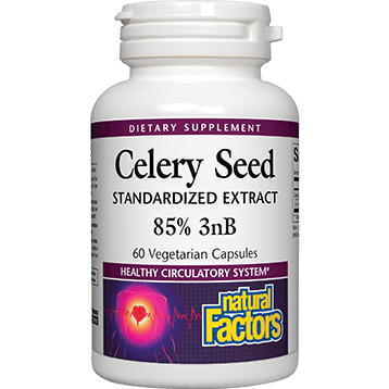 Celery Seed, Standardized Extract, 60 Vegetarian Capsules - Natural Factors by Natural Factors