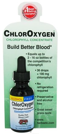 ChlorOxygen, Chlorophyll Concentrate (Alcohol Free) 29.5 ml - Herbs Etc. by Herbs Etc.