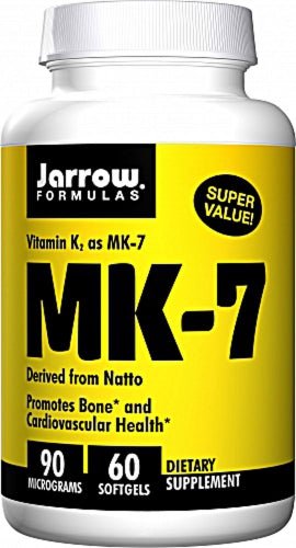 MK - 7, Vitamin K2 as MK - 7 90mcg 60 Softgels - Jarrow Formulas by Jarrow Formulas
